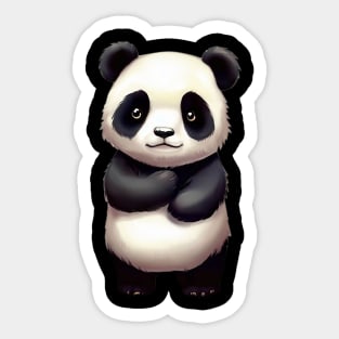 Panda Kute Kid Sticker